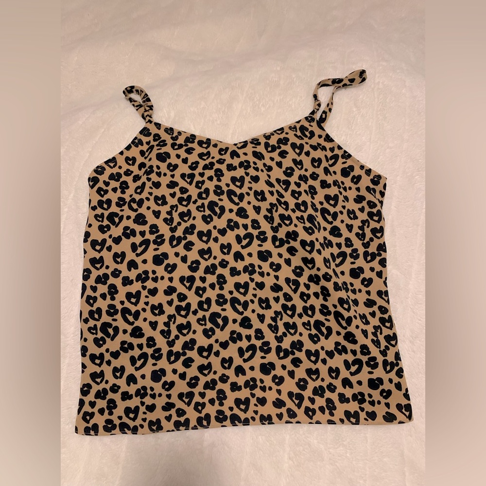 Printed sleeveless blouse